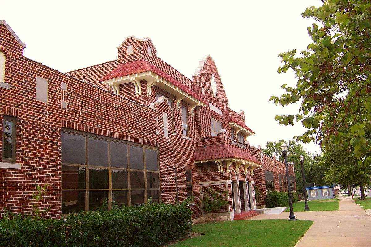 Central on Main, a brick building in the Rose District of Broken Arrow, Oklahoma